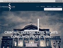 Tablet Screenshot of lampmanlaw.com